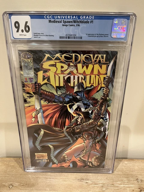 Medieval Spawn Witchblade 1 Cgc 9.6 White 1St Darkness Power Image Comics 1996