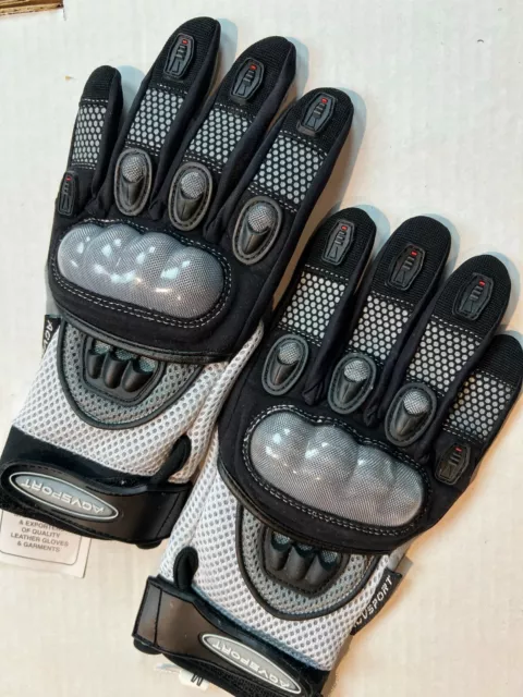 AGVSPORT Mayhem Short Motorcycle Textile Gloves Size M - Grey