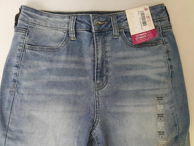 KOHL'S SO JUNIORS High Rise Ultimate Jeggings Medium Wash Blue