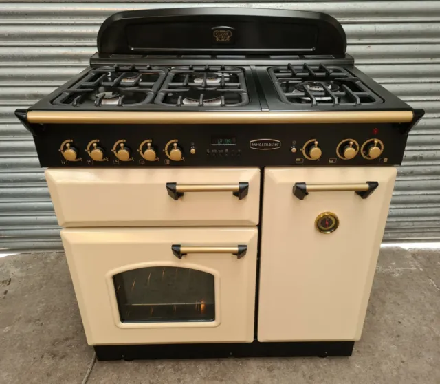 Rangemaster Classic 90 Cream Gas Cooker - DELIVERY AVAILABLE