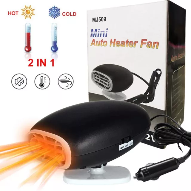 Electric Car Heater 12V Heating Fan Defogger Defroster Demister Portable 150W