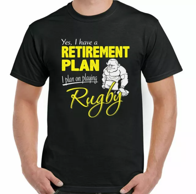 Rugby Pensione Plan Uomo Divertente Union League Player Jersey Sfera