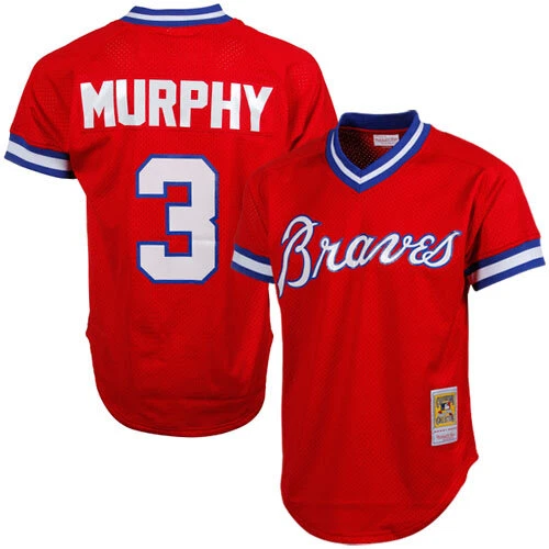 Men's Mitchell & Ness Dale Murphy Red Atlanta Braves 1980 Authentic Cooperstown