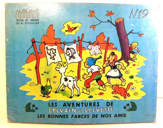 BD broch n°19 "sylvain et sylvette"les bonnes farces de nos amis 1957 éd fleurus