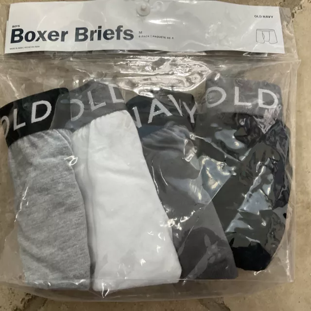 Old Navy Soft-Washed Built-In Flex Boxer-Briefs Underwear 10-Pack
