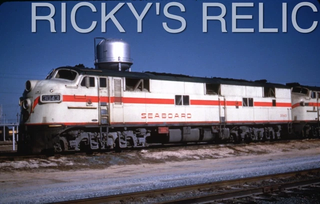 Duplicate Slide SAL #3043 EMD E7A Seaboard Coast Line Hamlet NC 1961