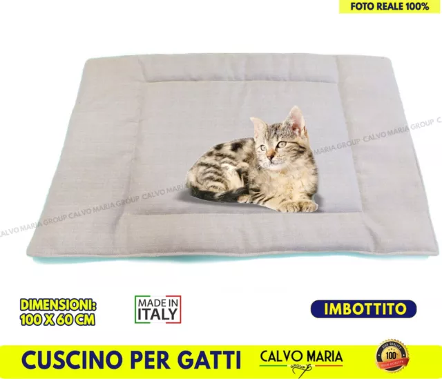 Cuscino per Gatti Cuccia Letto Lettino Imbottito Lavabile Gatto Animali Pet set