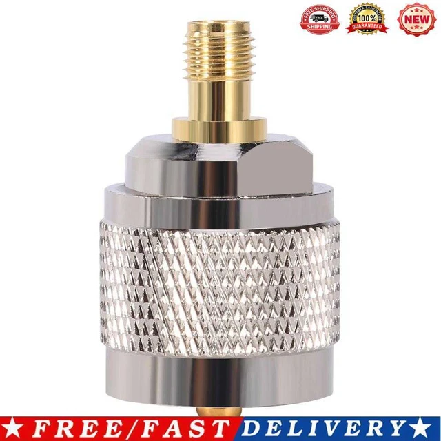 PL259 UHF-J Male to SMA-K Female Connector RF Coax Radio Antenna Adapter
