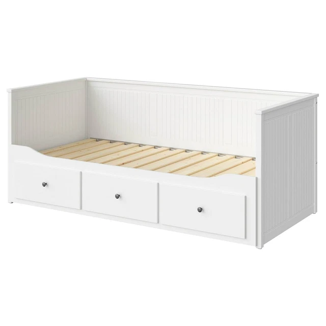 IKEA HEMNES DAY-BED with 3 Drawer, White. FRAME ONLY 80cm x 200cm £39. ...