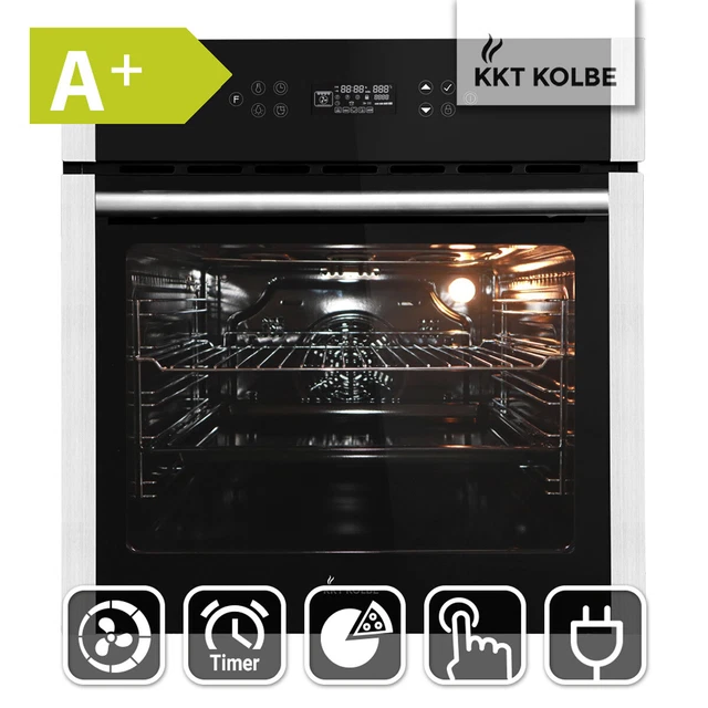 Four encastrable 60 cm 70L Gril Circulation de l'air Air chaud Fonction pizza