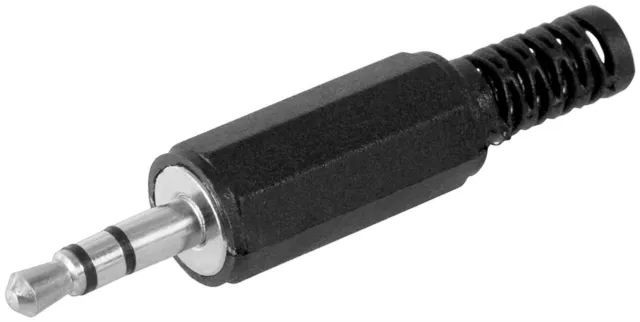 Klinkenstecker - 3,5 mm - stereo Plastikausführung mit Knickschutz