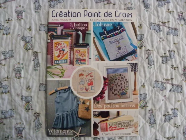 Revue CREATION POINT DE CROIX N° 77 DIVERSES MODELS