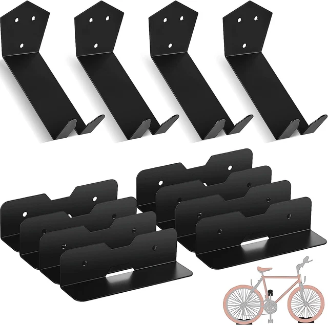 4 Set Bike Hanger Wall Mount Cycling Pedal Wall Mount Hangers Horizontal Bicycle