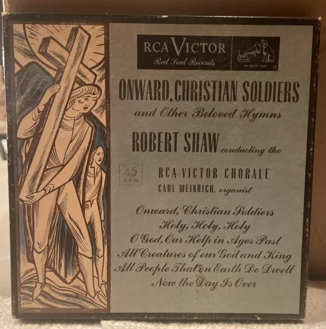 Onward Christian Soldiers And Other Beloved Hymns Robert Shaw RCA 3x45RPM BOX VG