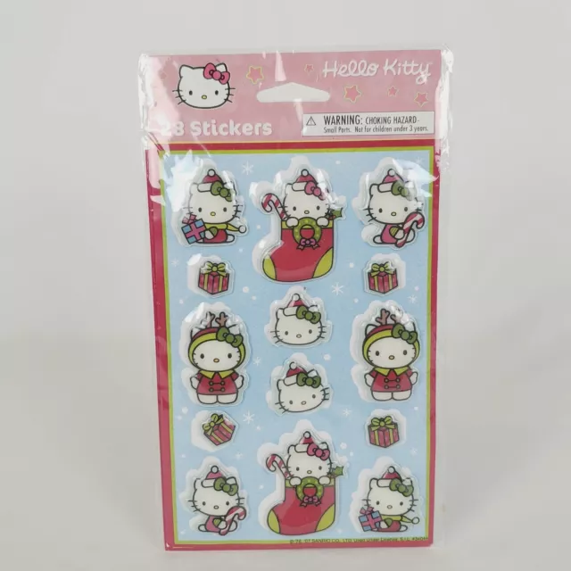 Hello Kitty Christmas Puffy Stickers 2 Sheets Stickety Do Da Sanrio 2008