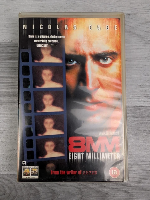 NICOLAS CAGE 8MM Eight Millimeter Big Box Ex Rental (18, 1998) VHS ...