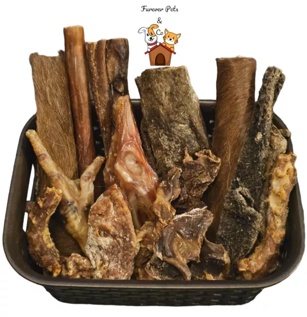 Natural Variety Treats For Dogs Gift Box Treat Chicken Duck Beef Rabbit Sm (C)