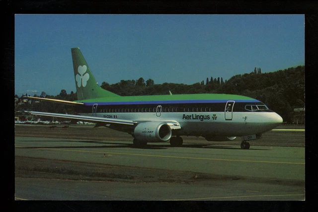 Aviation Airplane Airline postcard Mary Jayne #MJ1090 Aer Lingus Boeing B-737