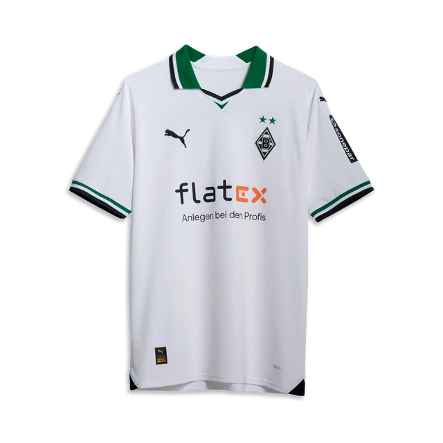 Puma BMG Borussia Mönchengladbach Heimtrikot Erwachsene + Flock Spielername 2023