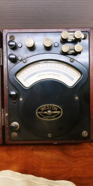 1915 Antique Weston Electrical Instruments A.C. & D.C. Wattmeter Model 310