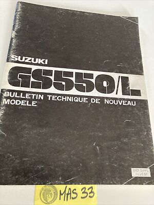 G & L Suzuki GS1000GL GS1000G T 1980 GS1000G L supplément manuel revue technique GSG 