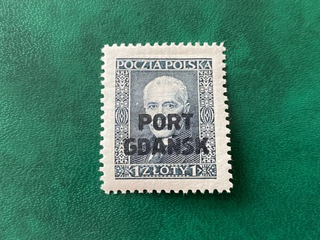 🇵🇱 Poland - Polish post in Danzig - Port Gdansk 1929 - pres.Moscicki MH signed