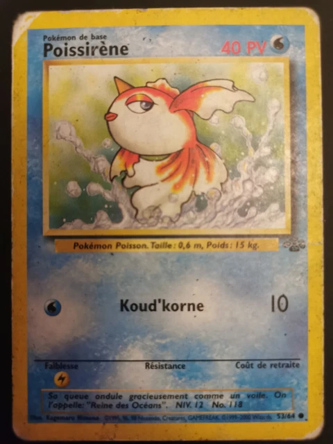 Carte Pokémon COMMUNE Poissirène 45/64 Néo Revelation Edition 2 Wizards FR