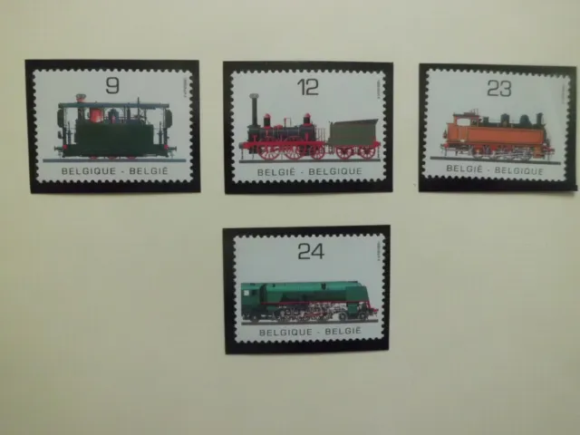 Briefmarken Belgien 1985: Michel Nr. 2222-2225 - postfrisch - Eisenbahn