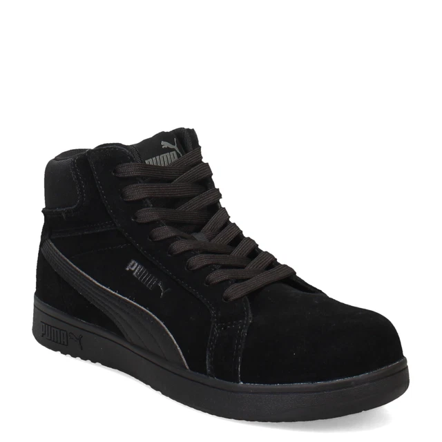 MEN'S PUMA, ICONIC Mid Composite Toe Work Boot 630305 Black/Black £96.