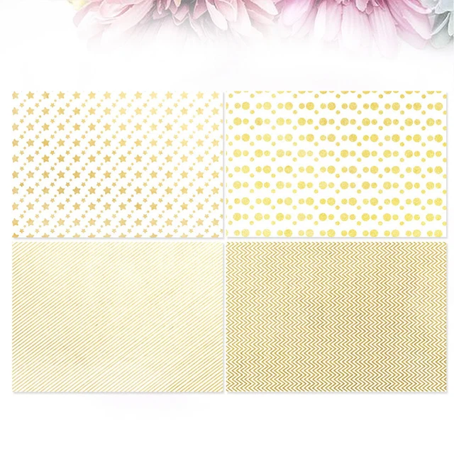 4 piezas de papel de regalo para regalos de boda papel de álbum de recortes