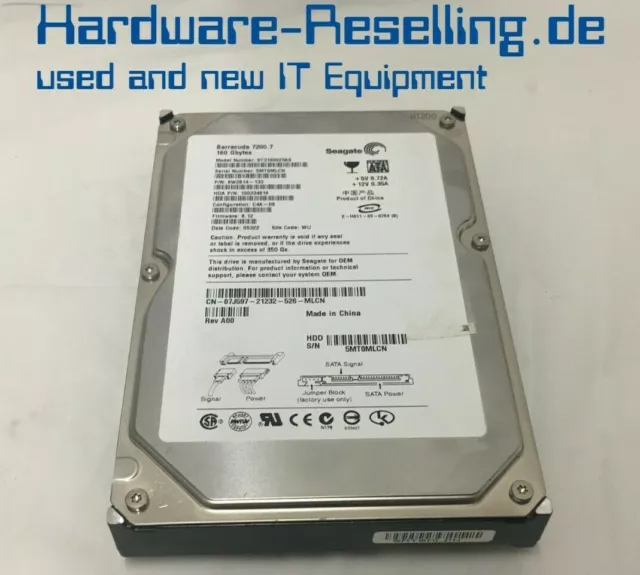 Seagate barracuda 7200. SATA 160023 160GB 3,5 " 7200RPM 150MB/S 8MB ST3160023AS