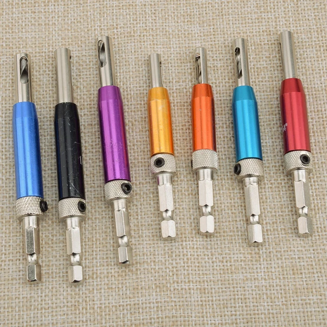 7pcs Self Centering Door Lock Cabinet Hinge Drill Bit Set