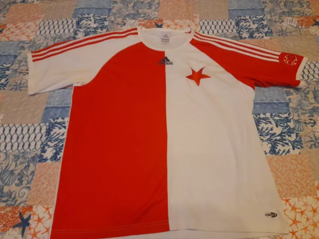 Maglia Shirt Football Calcio Adidas Slavia Prague Praha Praga Xl