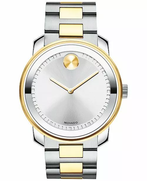 Movado Bold Series Men's Two Tone Stainless Steel Swiss Quartz Watch 3600431