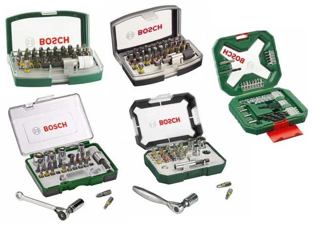 BOSCH SCREWDRIVER Socket Bit Set Mini Ratchet Carry Case 26 27