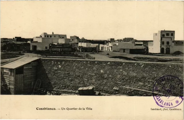 CPA AK MAROC CASABLANCA - A Quarter of the City (280584)