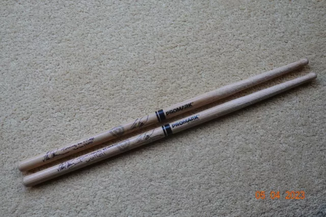 Drum Sticks - Used & Signed by IAN PAICE of DEEP PURPLE - *CHARITY AUCTION