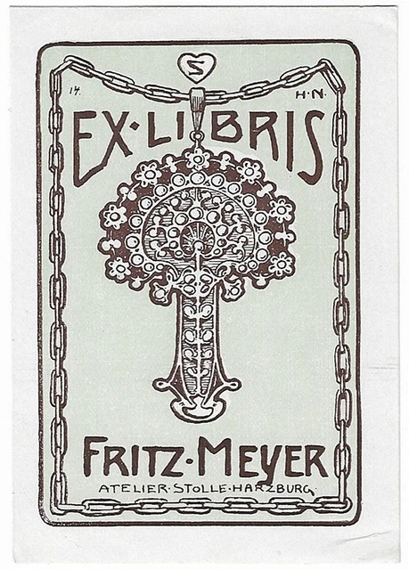 HEINRICH NERNST: Exlibris für Fritz Meyer