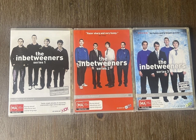 THE INBETWEENERS COMPLETE Series 1-3 DVD Region 4 PAL 3 Discs (Free ...