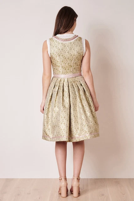 Krueger Dirndl " Florentina " Spitzenschürze 411364 Verde Chiaro - 60cm 3
