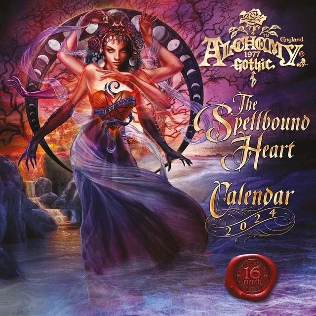 ALCHEMY GOTHIC THE Spellbound Heart 2024 Calendar Officially Licensed £