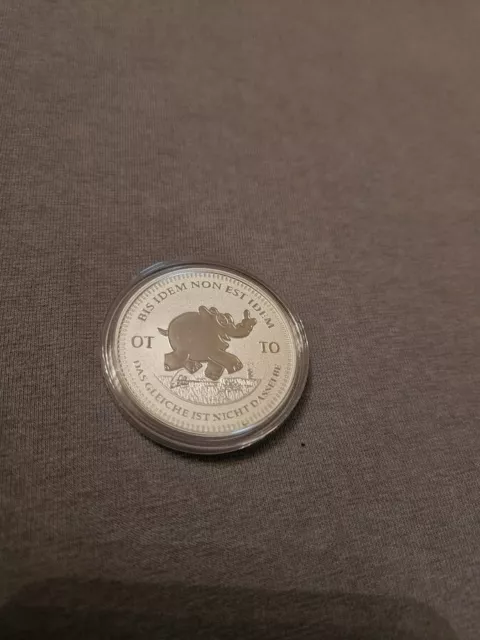 1 Oz / Unze Silber BU Ottifant 2023 Das Gleiche ist nicht Dasselbe gekapselt