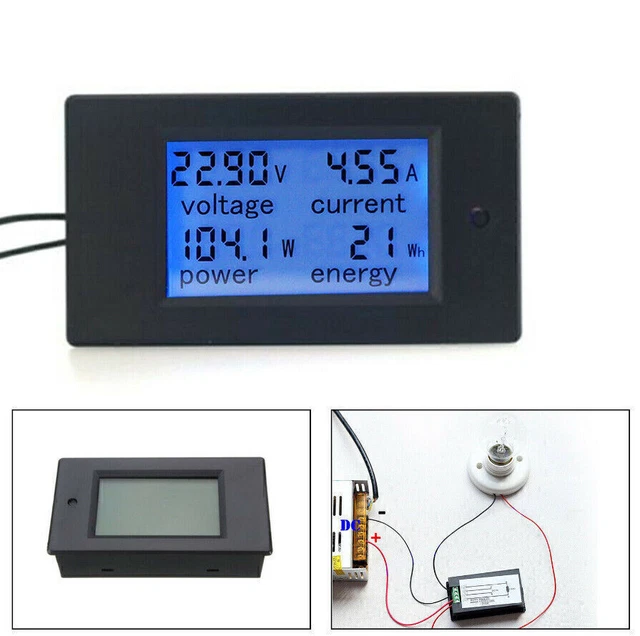 5 Pezzi Voltmetro Digitale LED Giallo 0-100V DC – Display Tensione 0,28 Pollici
