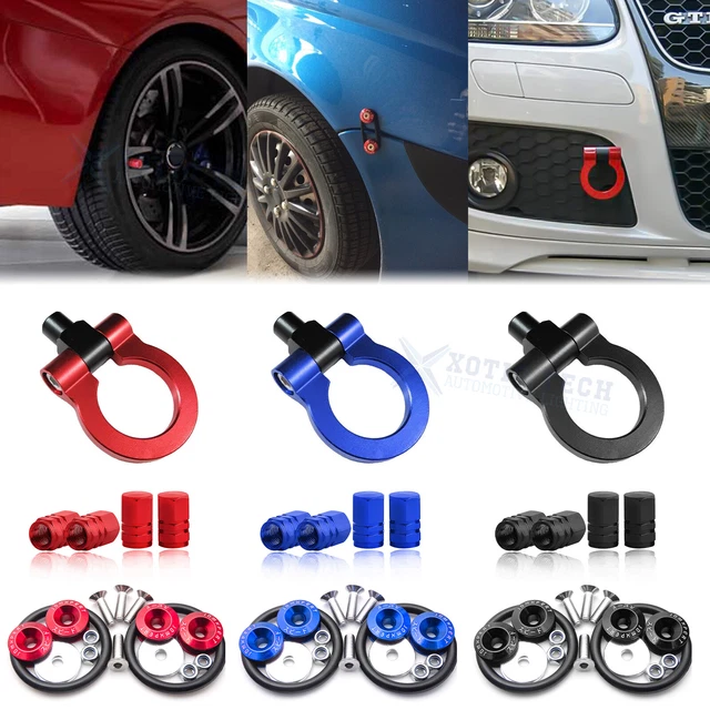 Set Towing Hook+Tire Valve Caps+Quick Release Fasteners For BMW 2 4 Series 2014+