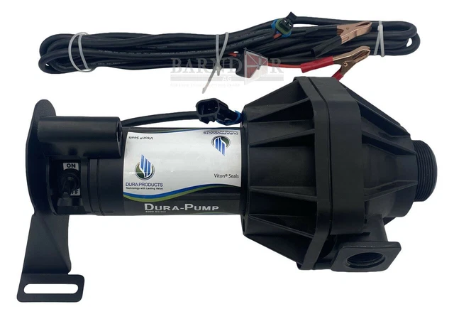Dura Pump Bottom Unload with 12' XLPE Discharge Hose - 12V Viton | DPB-4012NV