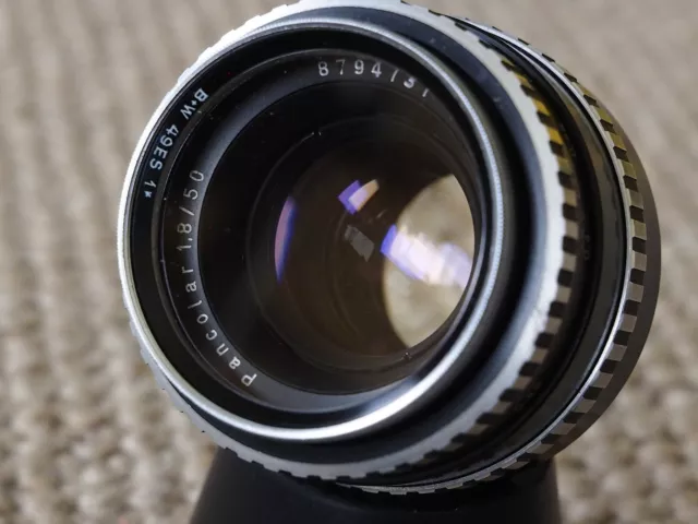 Exc. Carl Zeiss Jena Pancolar,electric, Zebra M42 mount
