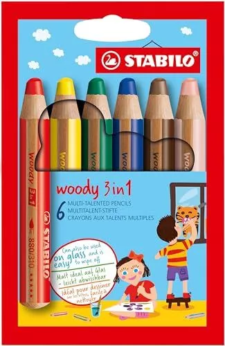 Coffret bois de 60 crayon de couleur fusain pastel carbothello + 1 taille  crayons + 1 Stabilo - La Poste