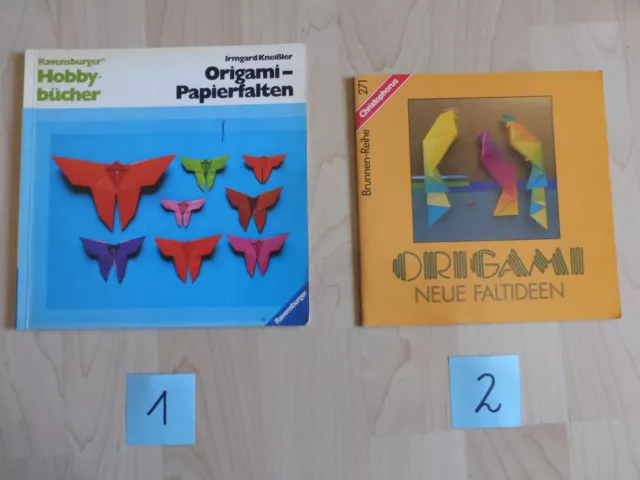 Bastelheft, AUSWAHL aus "ORIGAMI-Papierfalten" oder "ORIGAMI - Neue Faltideen"