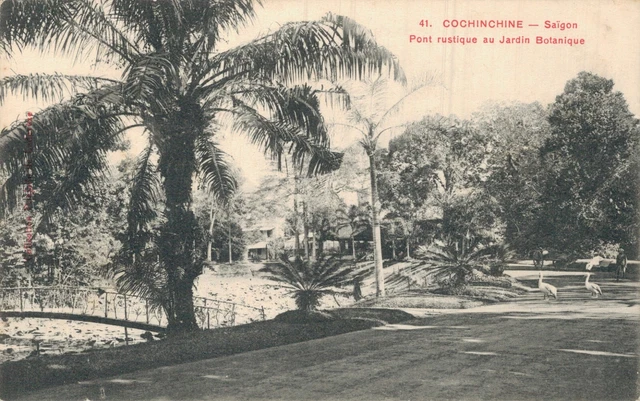 Vietnam Cochinchine Saigon Pont rustique Jardin Botanique Ho Chi Minh City 05.51