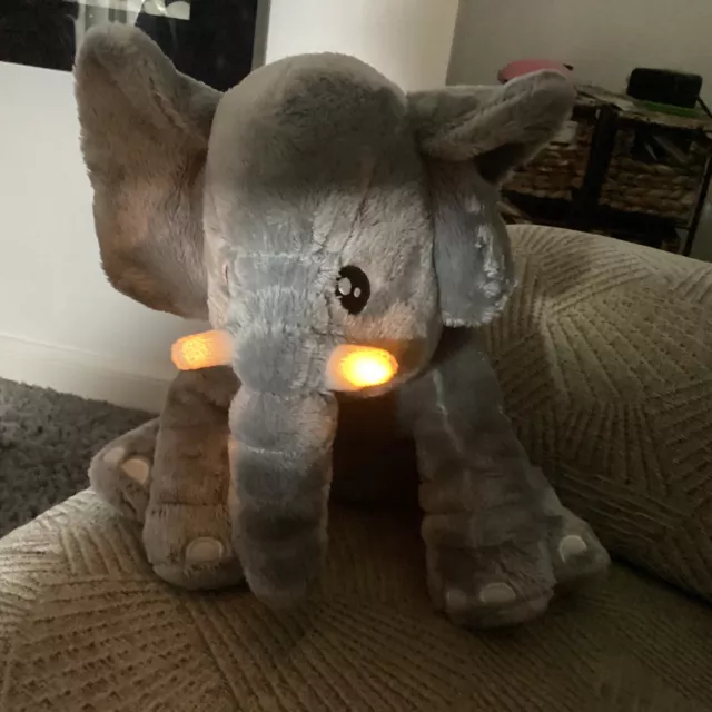Eddie the Elephant Baby Comforter Plush With Music Lights And Sounds Rare